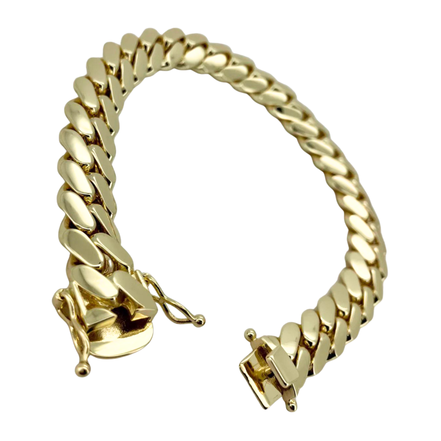 Pulsera Cubana Enchapada en Oro 14K – 15mm